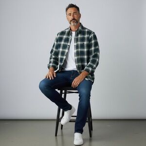 L.L. Bean traditional fit flannel plaid button down shirt SZ L-Tall